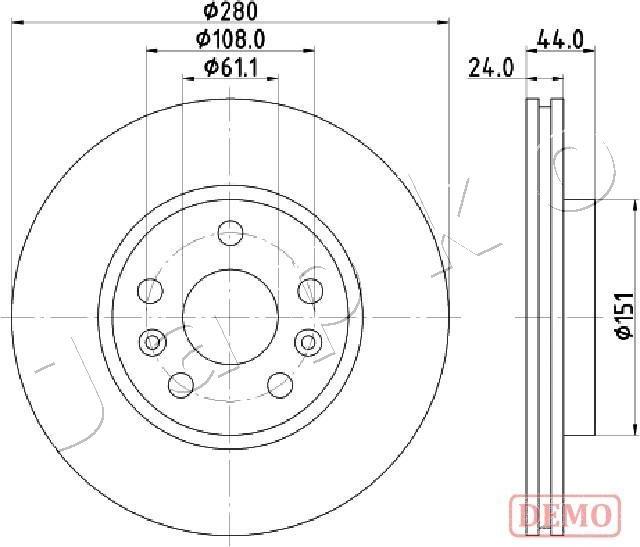 Japko 600716C - Тормозной диск autospares.lv