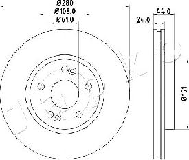 Japko 600710 - Тормозной диск autospares.lv