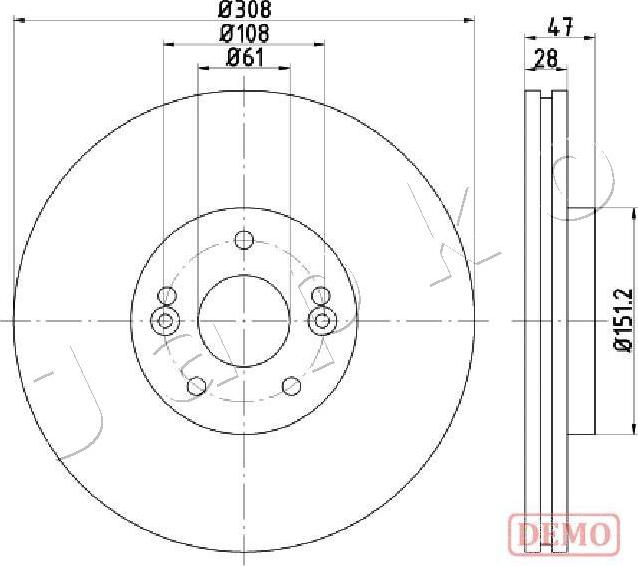 Japko 600713C - Тормозной диск autospares.lv