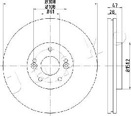 Japko 600713 - Тормозной диск autospares.lv