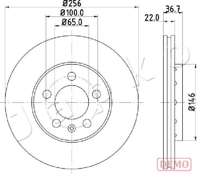 Japko 610904C - Тормозной диск autospares.lv