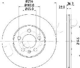 Japko 610904 - Тормозной диск autospares.lv