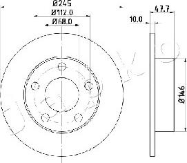 Japko 610905 - Тормозной диск autospares.lv