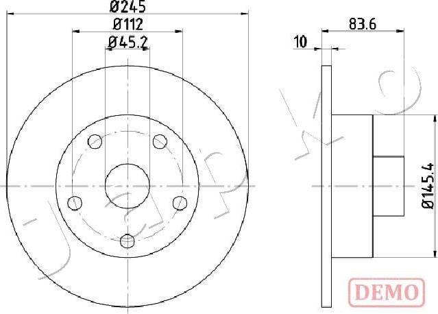 Japko 610906C - Тормозной диск autospares.lv