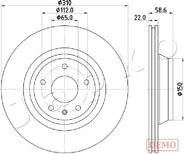 Japko 610919C - Тормозной диск autospares.lv