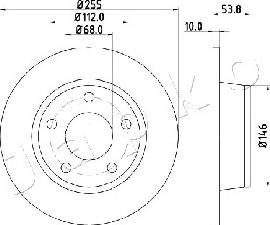 Japko 610914 - Тормозной диск autospares.lv