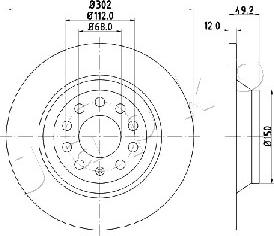 Japko 610915 - Тормозной диск autospares.lv