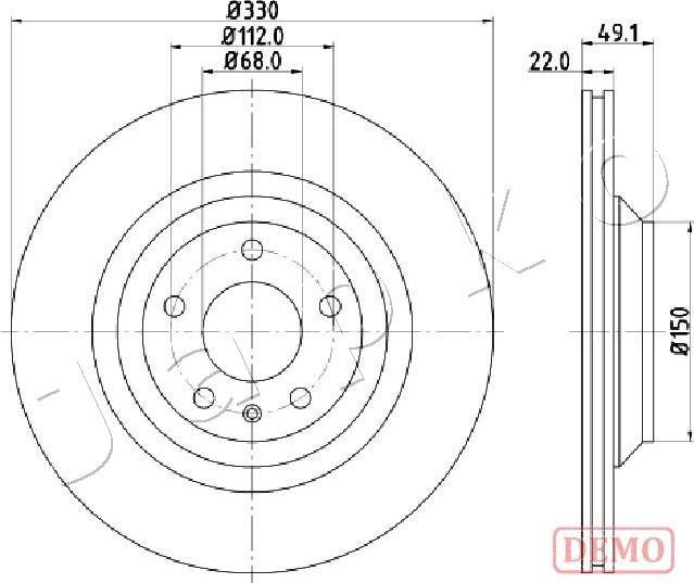 Japko 610916C - Тормозной диск autospares.lv