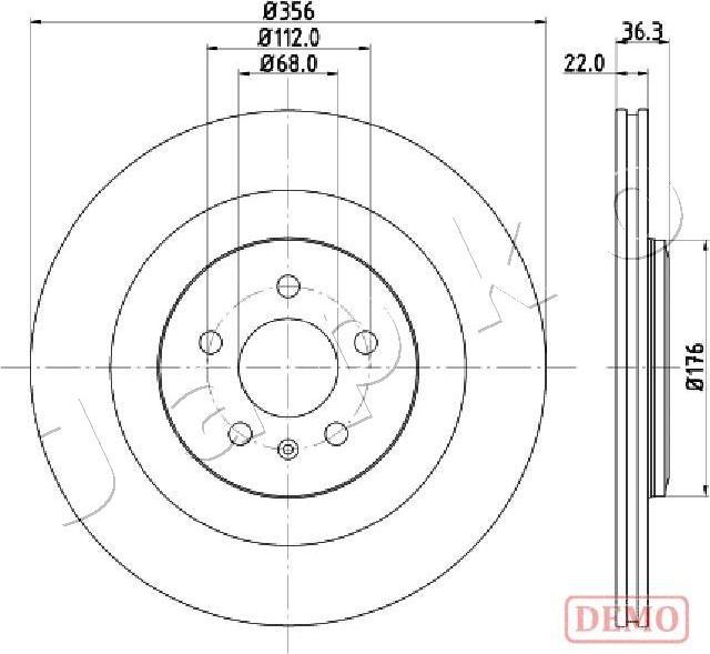 Japko 610917C - Тормозной диск autospares.lv