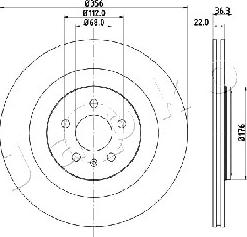 Japko 610917 - Тормозной диск autospares.lv