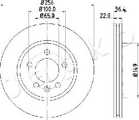 Japko 610931 - Тормозной диск autospares.lv