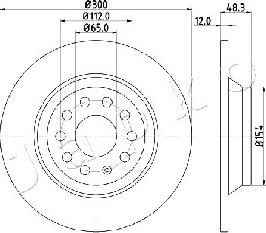 Japko 610920 - Тормозной диск autospares.lv