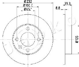 Japko 610921 - Тормозной диск autospares.lv