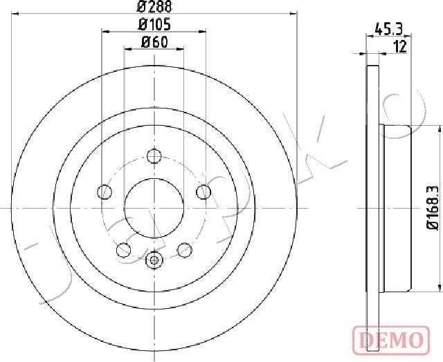 Japko 610404C - Тормозной диск autospares.lv