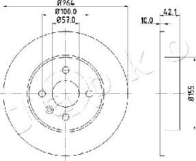 Japko 610407 - Тормозной диск autospares.lv