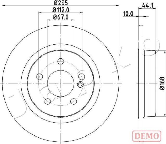 Japko 610503C - Тормозной диск autospares.lv