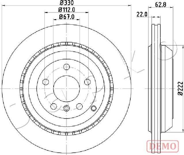 Japko 610519C - Тормозной диск autospares.lv