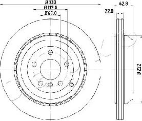 Japko 610519 - Тормозной диск autospares.lv