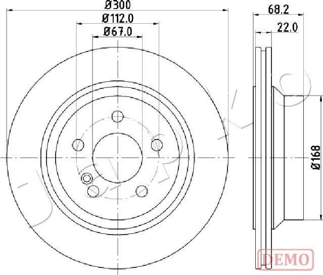 Japko 610514C - Тормозной диск autospares.lv