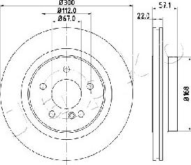 Japko 610510 - Тормозной диск autospares.lv