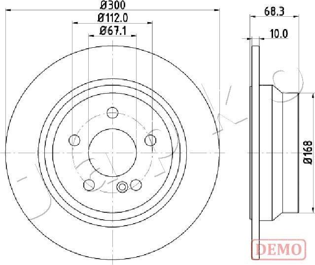 Japko 610513C - Тормозной диск autospares.lv