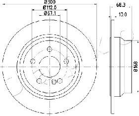 Japko 610513 - Тормозной диск autospares.lv