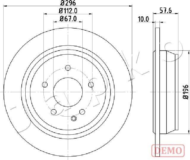 Japko 610532C - Тормозной диск autospares.lv