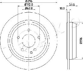 Japko 610532 - Тормозной диск autospares.lv