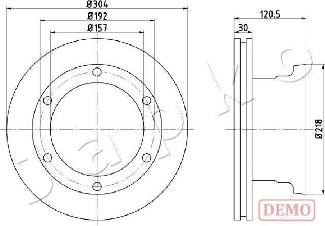 Japko 610529C - Тормозной диск autospares.lv