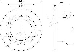 Japko 610529 - Тормозной диск autospares.lv