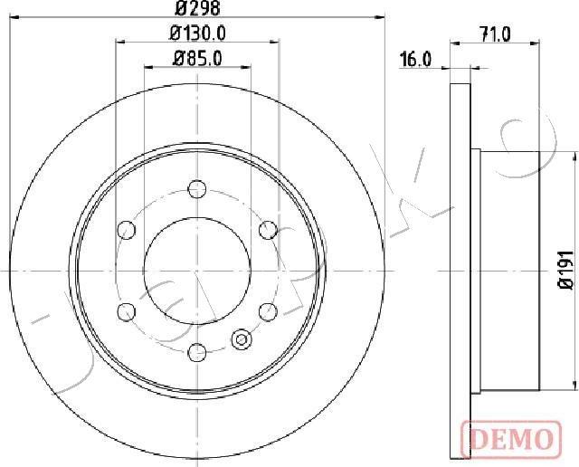 Japko 610527C - Тормозной диск autospares.lv