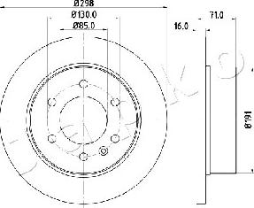 Japko 610527 - Тормозной диск autospares.lv