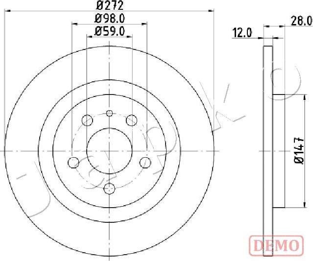 Japko 610606C - Тормозной диск autospares.lv