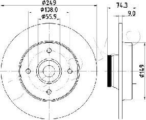 Japko 610607 - Тормозной диск autospares.lv