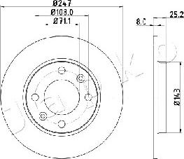 Japko 610615 - Тормозной диск autospares.lv