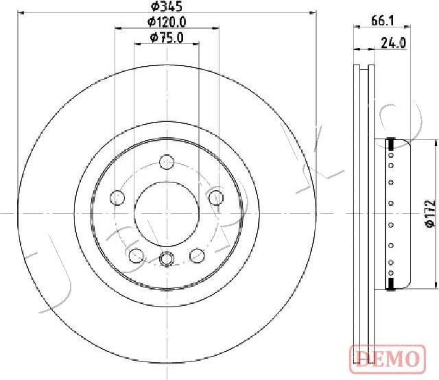 Japko 610104C - Тормозной диск autospares.lv