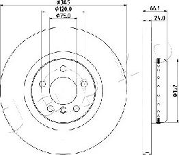 Japko 610104 - Тормозной диск autospares.lv