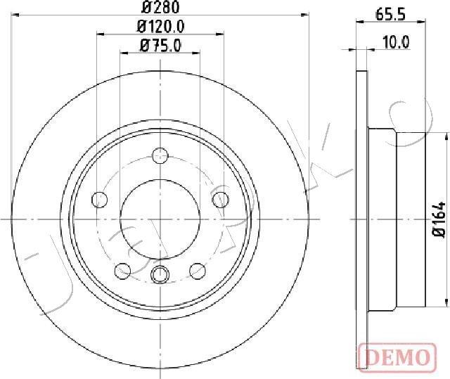 Japko 610100C - Тормозной диск autospares.lv