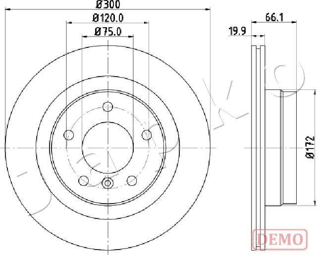 Japko 610101C - Тормозной диск autospares.lv