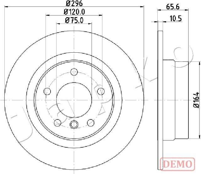 Japko 610102C - Тормозной диск autospares.lv