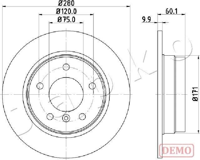 Japko 610107C - Тормозной диск autospares.lv