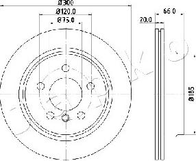 Japko 610116 - Тормозной диск autospares.lv