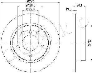 Japko 610111 - Тормозной диск autospares.lv