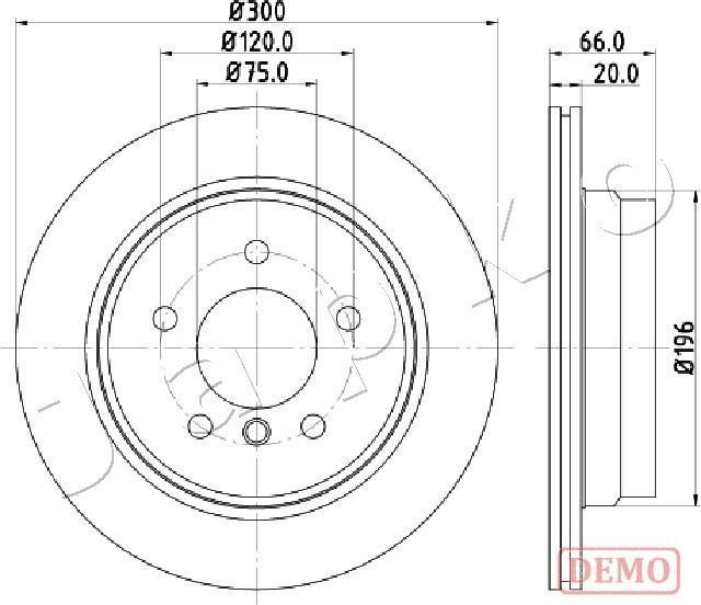 Japko 610117C - Тормозной диск autospares.lv