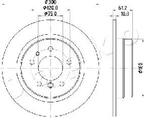 Japko 610117 - Тормозной диск autospares.lv