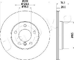 Japko 610135 - Тормозной диск autospares.lv