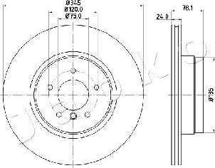 Japko 610130 - Тормозной диск autospares.lv