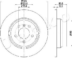 Japko 610137 - Тормозной диск autospares.lv