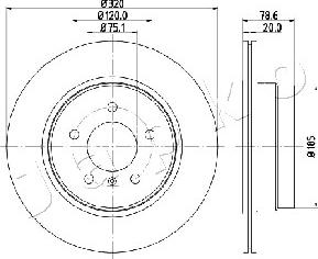 Japko 610129 - Тормозной диск autospares.lv