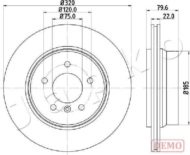 Japko 610128C - Тормозной диск autospares.lv